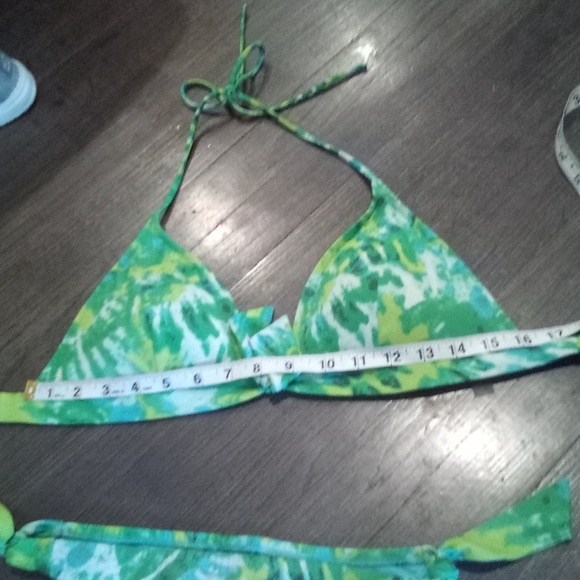 Victoria's Secret Neon Yellow Green Blue Bikini - Picture 16 of 16